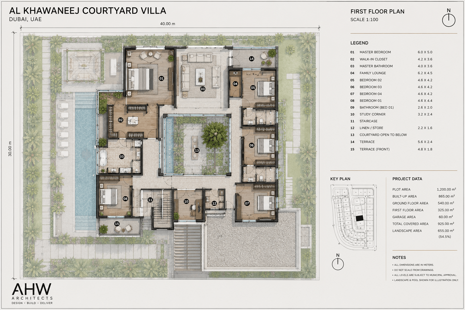 Al Khawaneej Courtyard Villa — Build 3